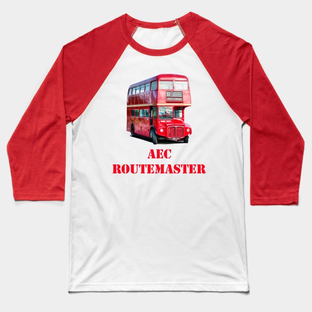 AEC Routemaster London Bus Baseball T-Shirt by SteveHClark